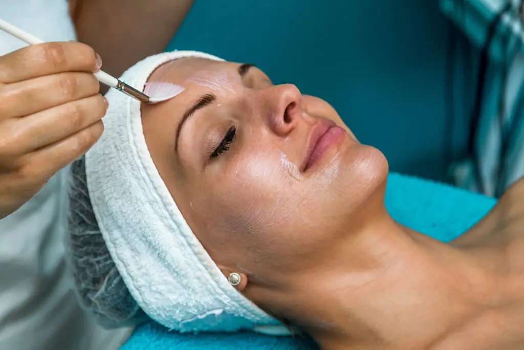 Chemical Peels diminish the visibility of brown spots reduce wrinkles fine lines markedly improve acne scars